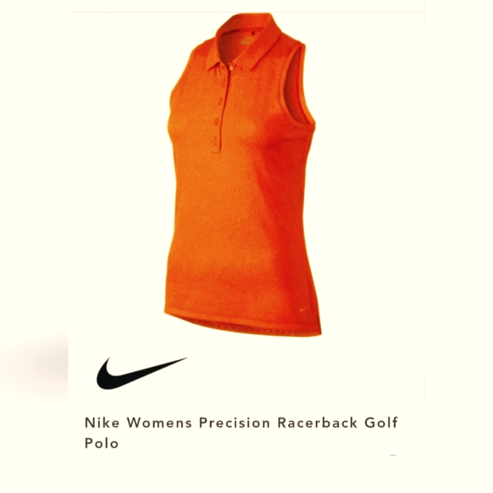 Nike Women's Precision Racerback Golf Polo In Heathered Red. Size M